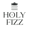 Holy Fizz logo – shower head icon with brand name in bold vintage