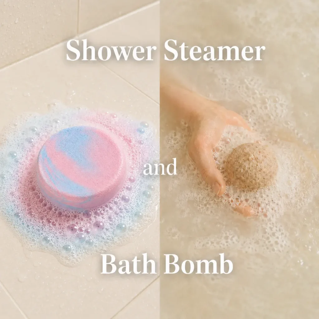 Shower Steamer vs Bath Bomb เปรียบเทียบสีสันและฟองในห้องอาบน้ำ